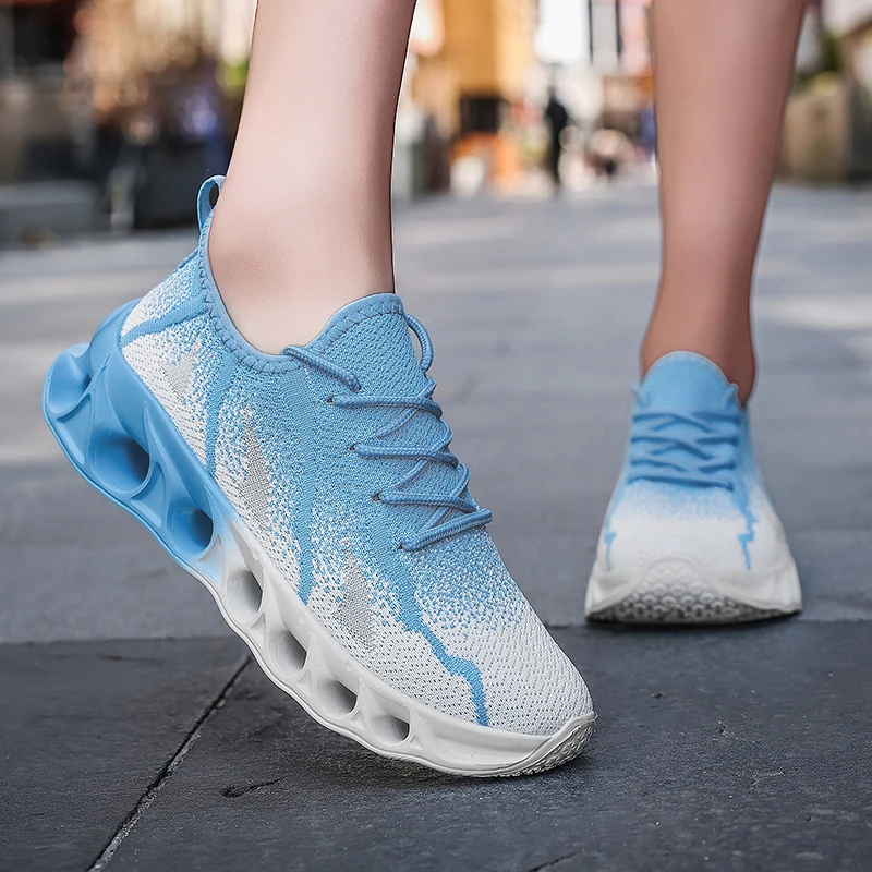 YRZL Women's Sneakers Casual Woman Shoes Men's Running Sports Shoe Mesh Breathable Comfortable Walking Non Slip Men Women Shoes