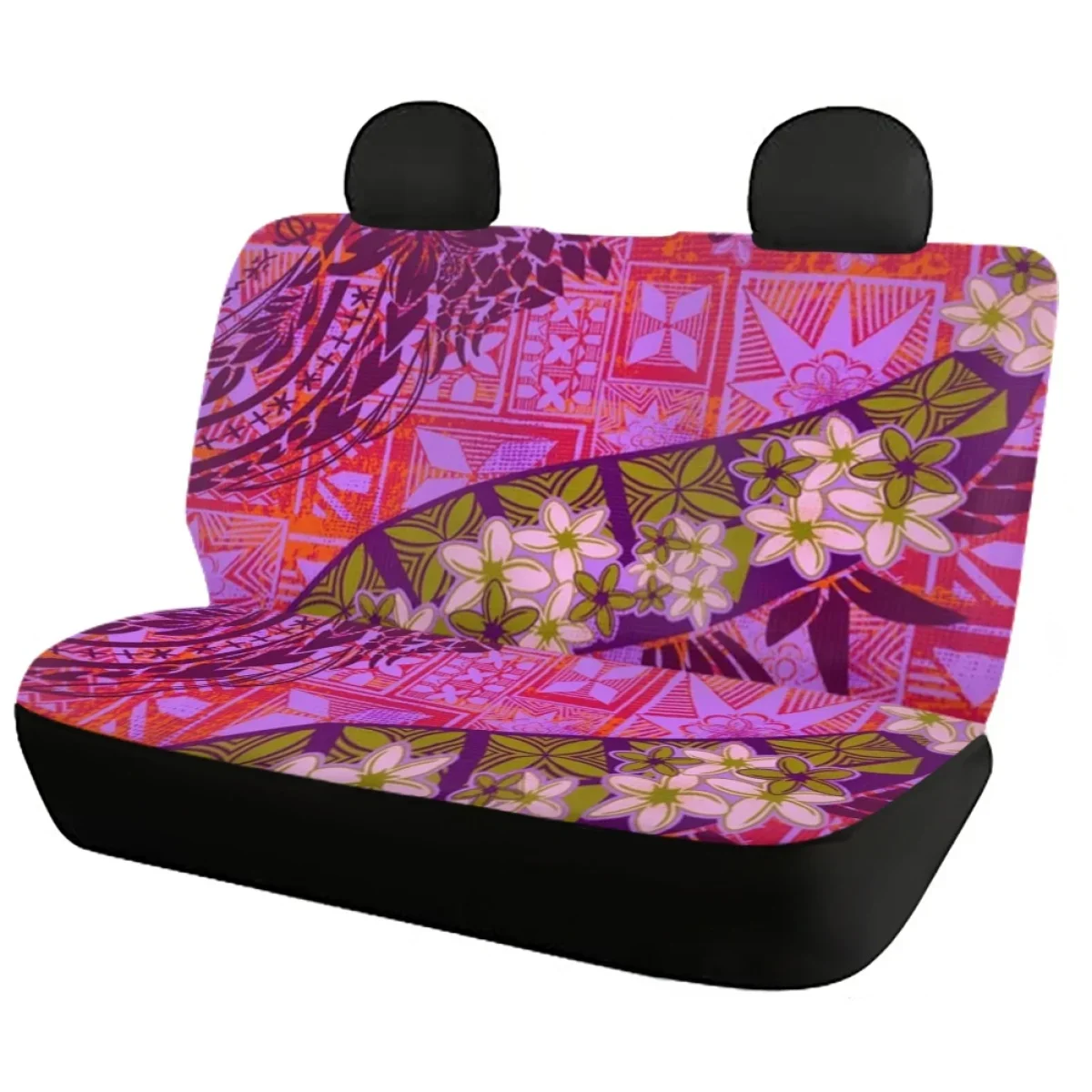 Car Seat Cover Full Set Vintage Samoan Tribal Tapa Print Auto Seat Protector Covers Set of 4  Car Interior Accessories Trendy