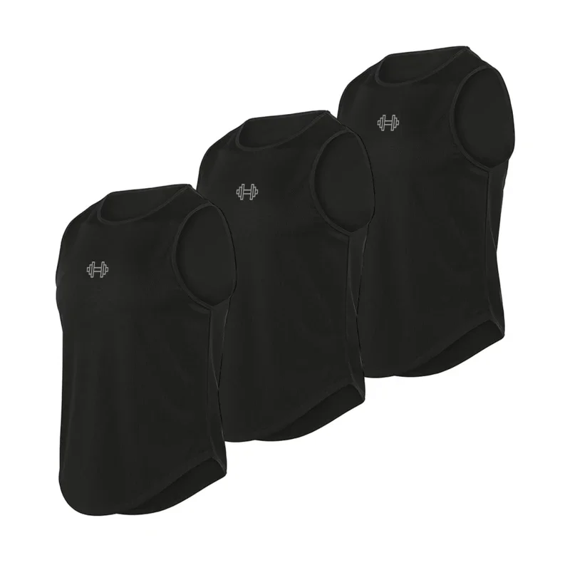 1/3 パック反射ダンベルランニングベストメンズジムタンクトップボディービルフィットネス衣類メッシュ速乾性ノースリーブシャツ