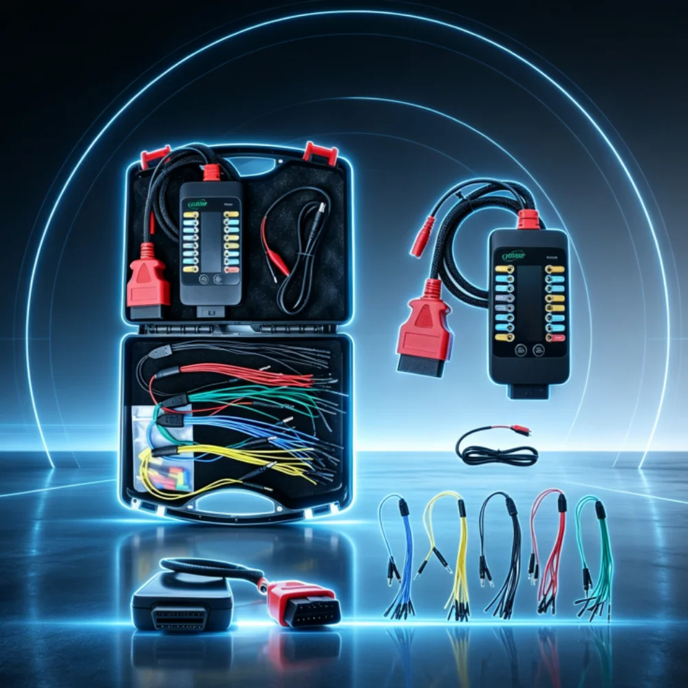 OBD-II Breakout Box 12V 24V Vehicle Diagnostic Tool CAN Termination Voltage Detector for  120Ω Switch ECU Bench Testing