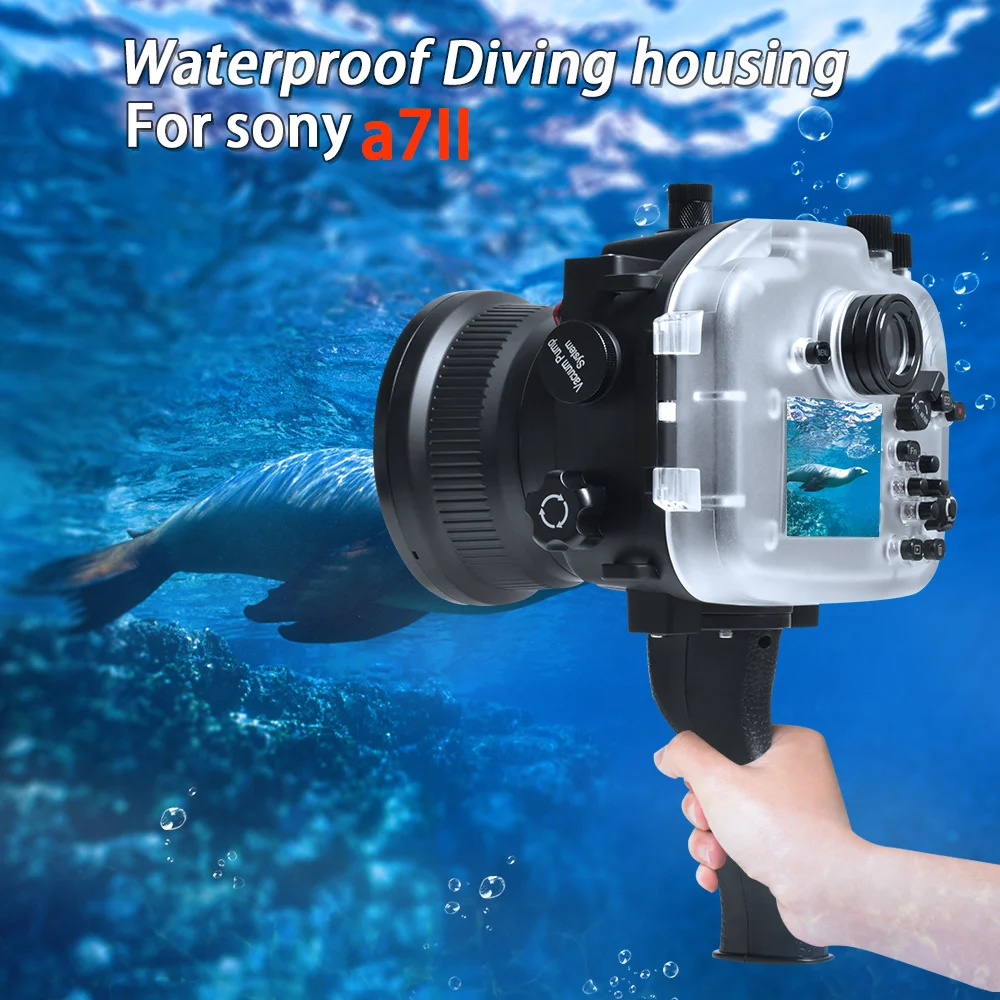 Waterproof shell+electronic handle set for 28-70mm lens
