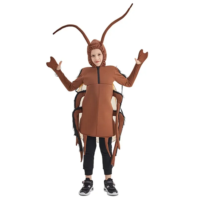 Disfraz divertido de cucaracha para adultos, disfraz de Halloween para niños, disfraz de insecto, Carnaval, Pascua, Purim, vestido elegante