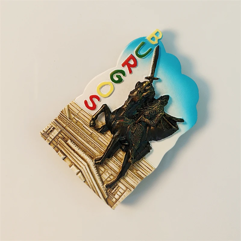 إسبانيا، بورجوس، تمثال Xide، مجسم ثلاثي الأبعاد، هدايا تذكارية للسياحة، لوحة من الراتنج، ديكور منزلي، مغناطيس الثلاجة