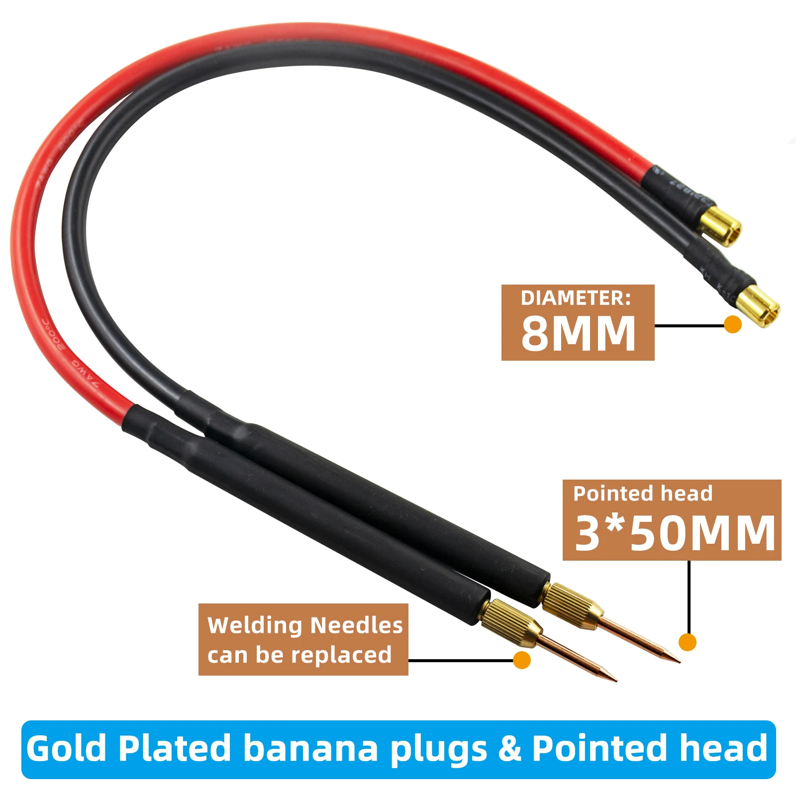 Imagem -05 - Ponto Welding Pen para Faça Você Mesmo Máquina de Soldador Acessório para Bateria de Lítio 18650 Pode Ser Substituã do Dica 7aw 40cm