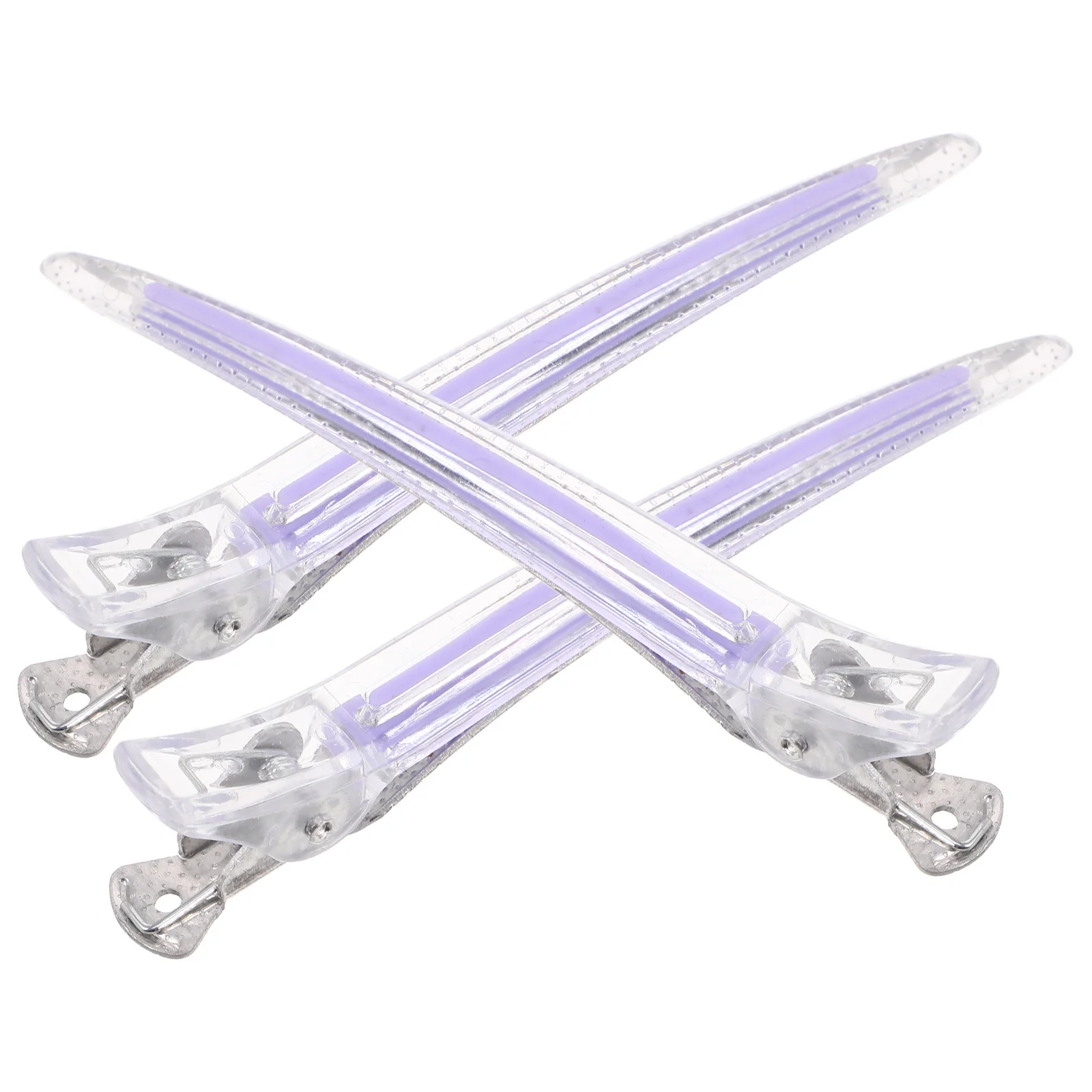 

3Pcs Purple Acrylic Plastic Alligator Hair Clips Non Slip Hairdresser Sectioning Clips Hair Styling Tools Duck Hairpin