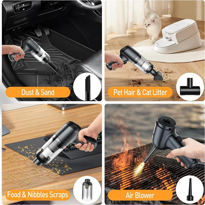 Mini Handheld Vacuum Cordless, Portable Car Vacuum Cleaner Rechargeable,for Home, Office Car Detailing Cleaning