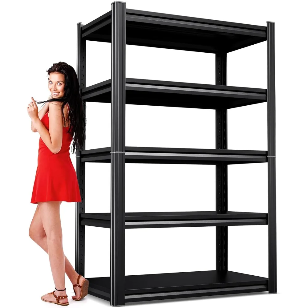 

Металлические стеллажи для гаража - 2500 фунтов, 5-ярусные полки для хранения, регулируемые усиленные стеллажи и системы хранения, на заказ