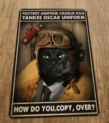 Foxtrot Uniform Charlie Kilo Yankee Oscar Uniform 8x12 Metal Wall Sign