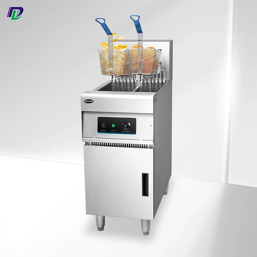 

XMSJ Restaurant Commercial Gas Electric Chips Frying Double Tank Potato Chips Chicken Fryer Deep Fryer