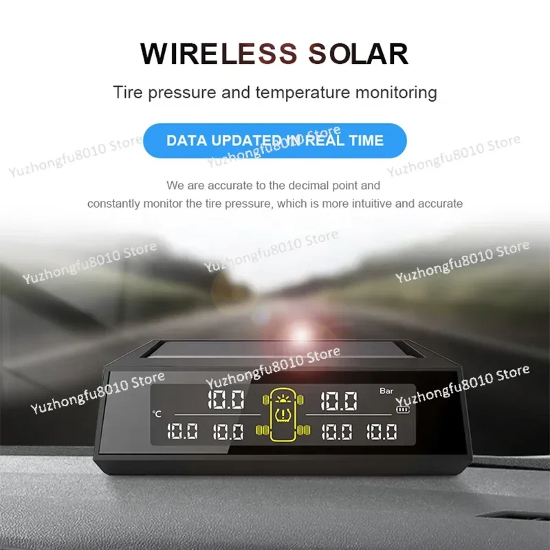In Stock Bus Solar Truck TPMS Factory High Quality Tire Pressure Monitoring Internal Sensors  Real-time Detection For 6 Wheels