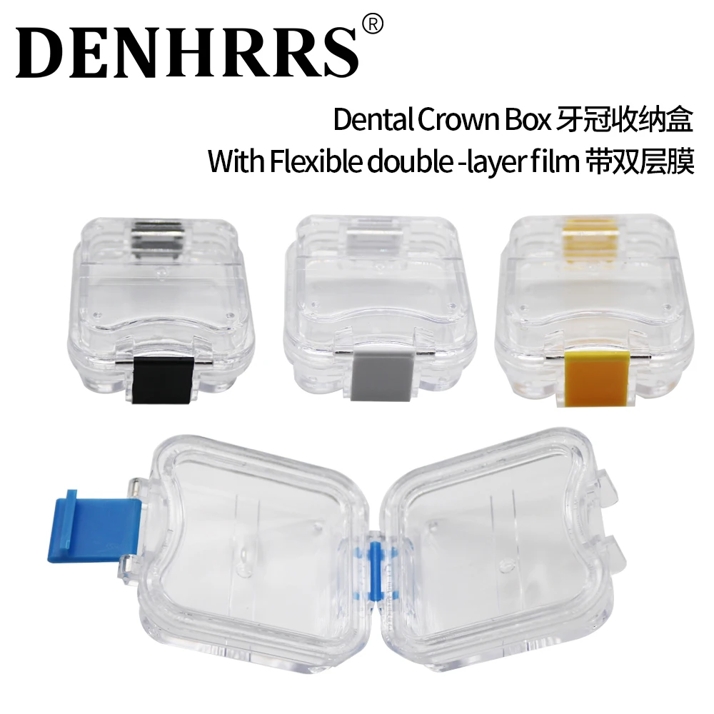 

Коробка для зубных протезов с пленкой Пластиковая коробка для хранения зубных протезов Мембранная коробка для зубов