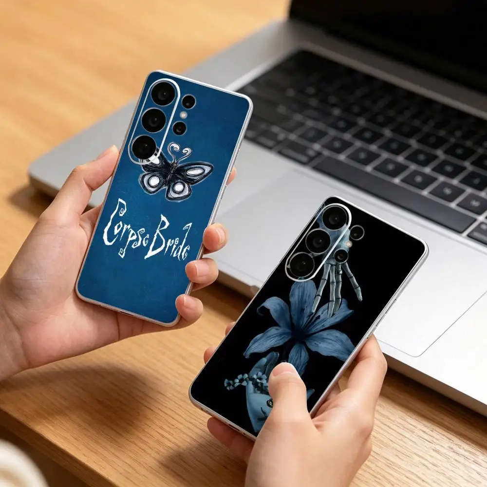 C-Corpse B-Bride E-Emily Victor Transparent phone Case For Samsung S25,24,21,22,21,20,10,S9Ultra,Plus,Fe,Lite
