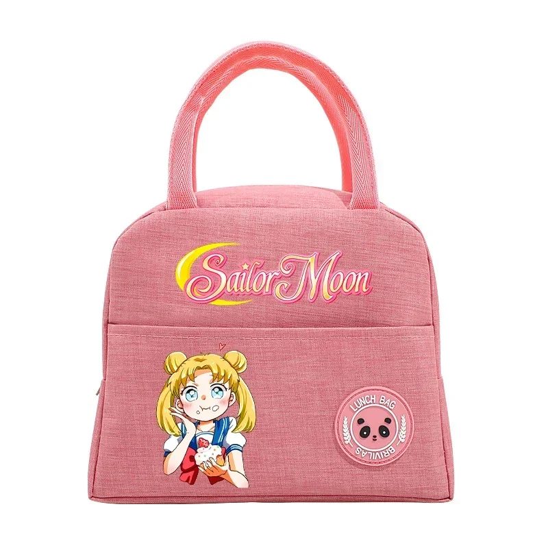 Sailor Moon Lunch Bag Girl Boy Anime Portable Children Meal Bag Trip Lunch Picnic Dinner Cooler Warm Food Meal Bag Birthday Gift