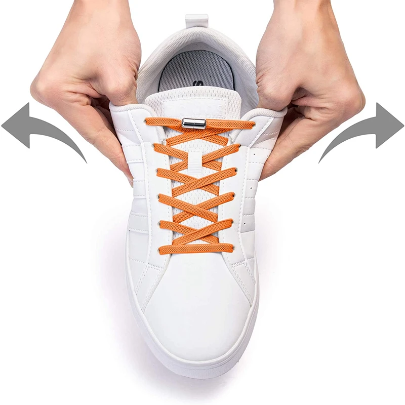 Sznurówki bez wiązania ze stopu, płaskie sznurówki do sneakersów, elastyczne sznurówki bez wiązania dla dzieci i dorosłych, szybkie sznurówki do butów, gumki do wiązania.