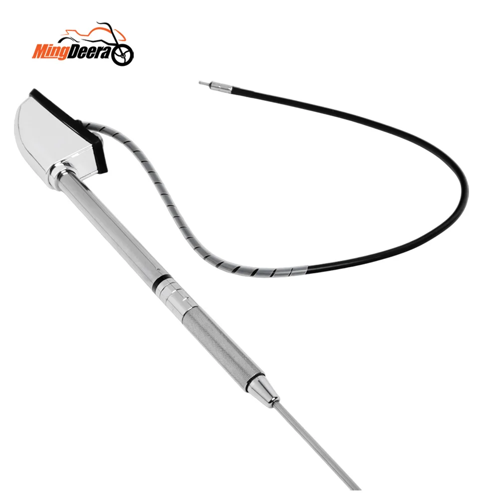 Motorcycle Antenna Audio Comfort Navi Function Kit Chrome Aluminum For Honda Goldwing GL1800 GL1500 2001-2017