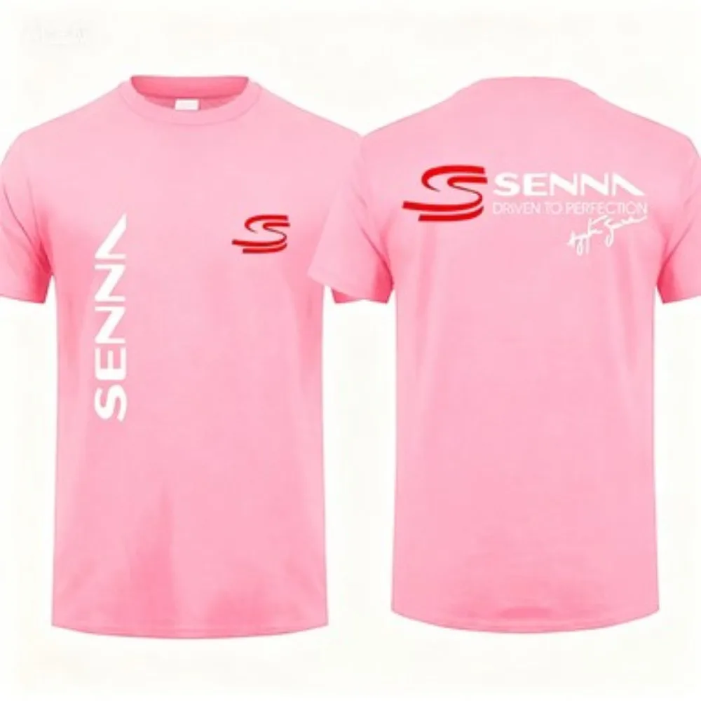 الصيف في الهواء الطلق شخصية الأزياء الرياضية البرازيلي الفورمولا واحد قصيرة الأكمام جولة الرقبة تي شيرت الرجال جديد أعلى تي شيرت #5