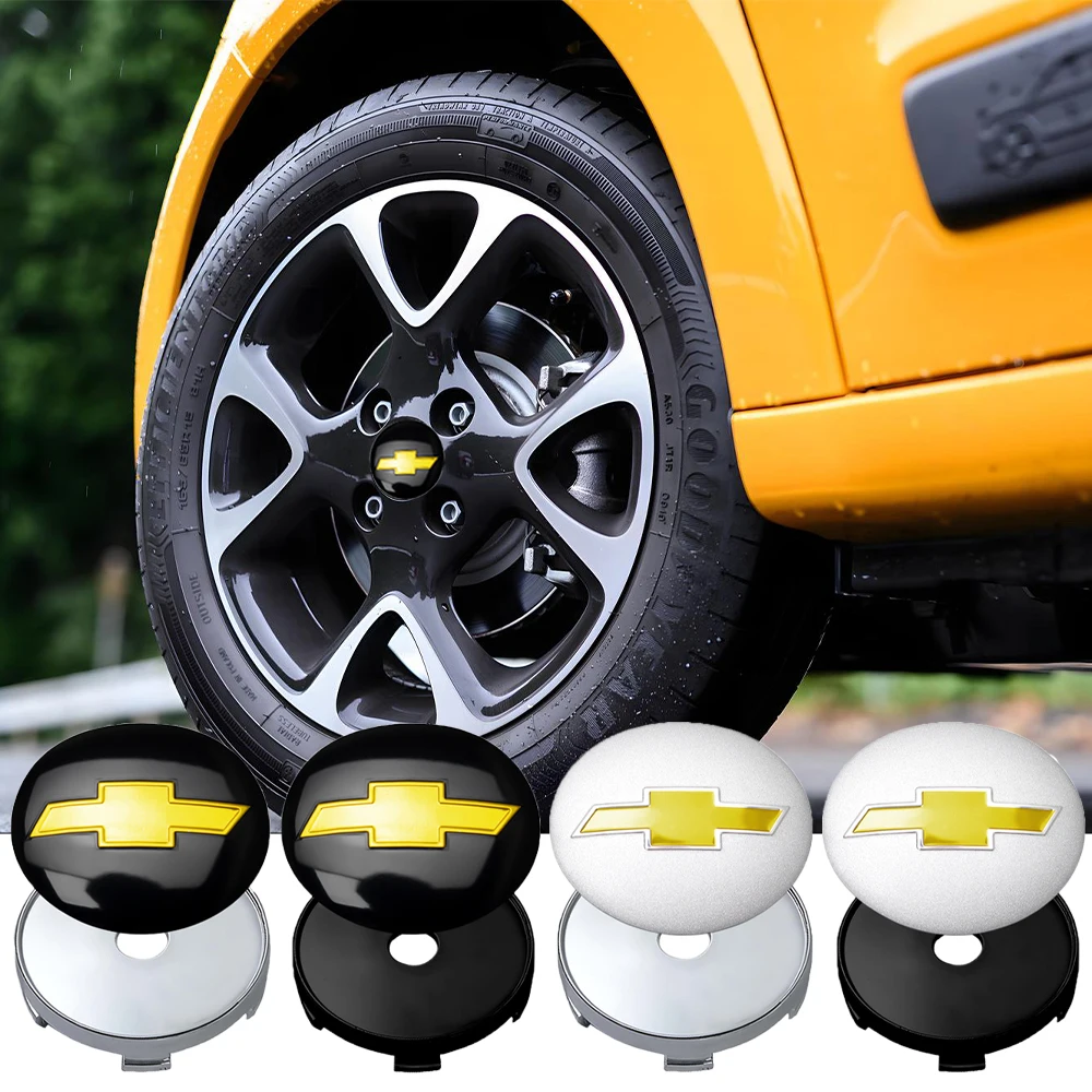 4pcs 56MM 60MM Car Wheel Center Hub Covers Hub Cap Decor Stickers For Chevrolet Cruze Lacetti Captiva SS Z71 Equinox Trax Sonic