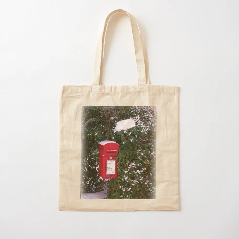 

Winter Postbox Tote Bag Woman shopper bag tote bag canvas Canvas Tote