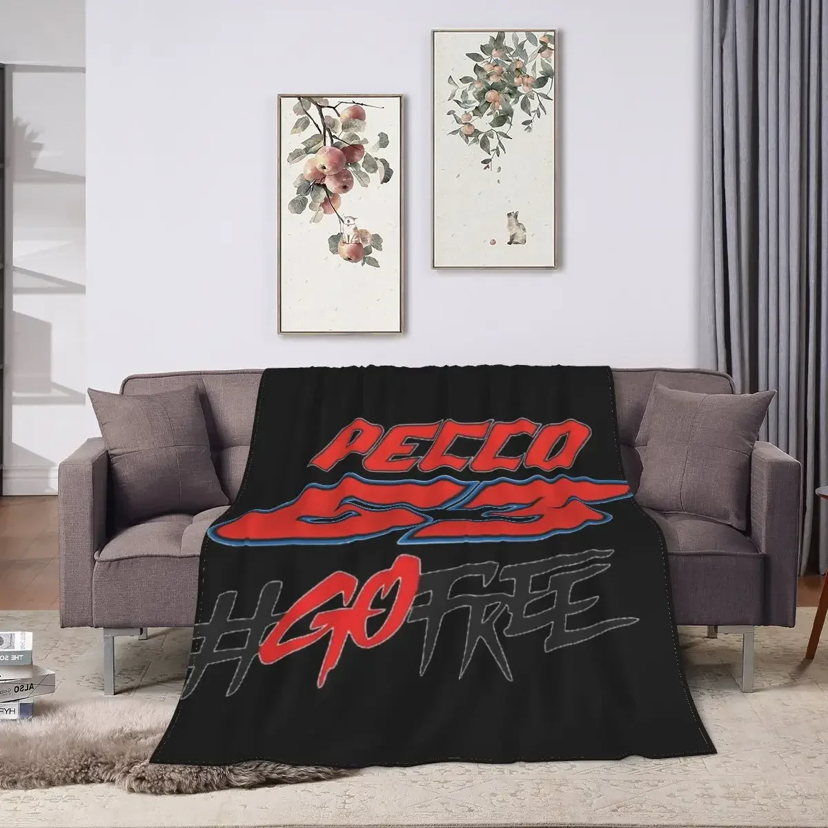 Pecco Bagnaia 63 Go Free Blanket Soft Warm Flannel Throw Blanket Bedspread for Bed Living room Picnic Travel Home Sofa