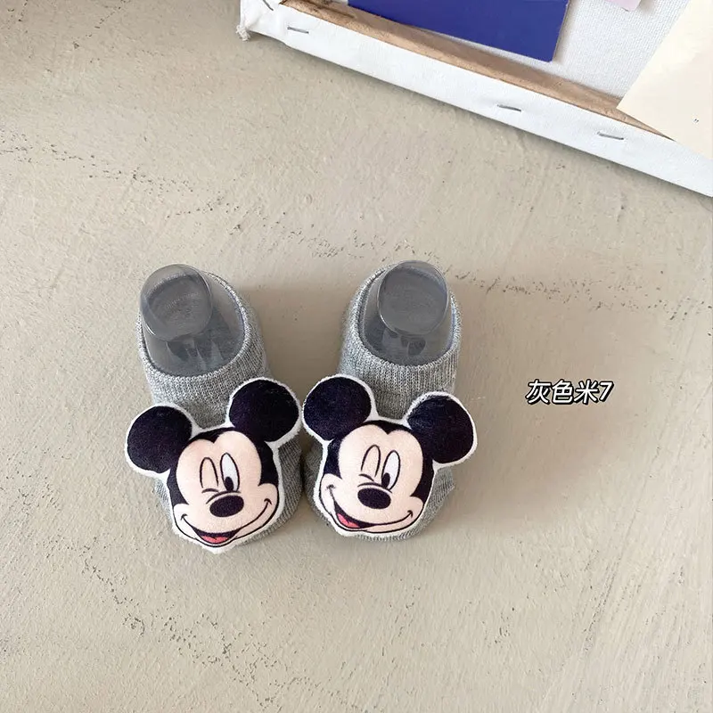 Cartoon Mickey Baby summer Anti Slip Short Socks Newborn Infant Boy Girl Cotton Thick Warm Floor Sock Toddler Kids Accessories