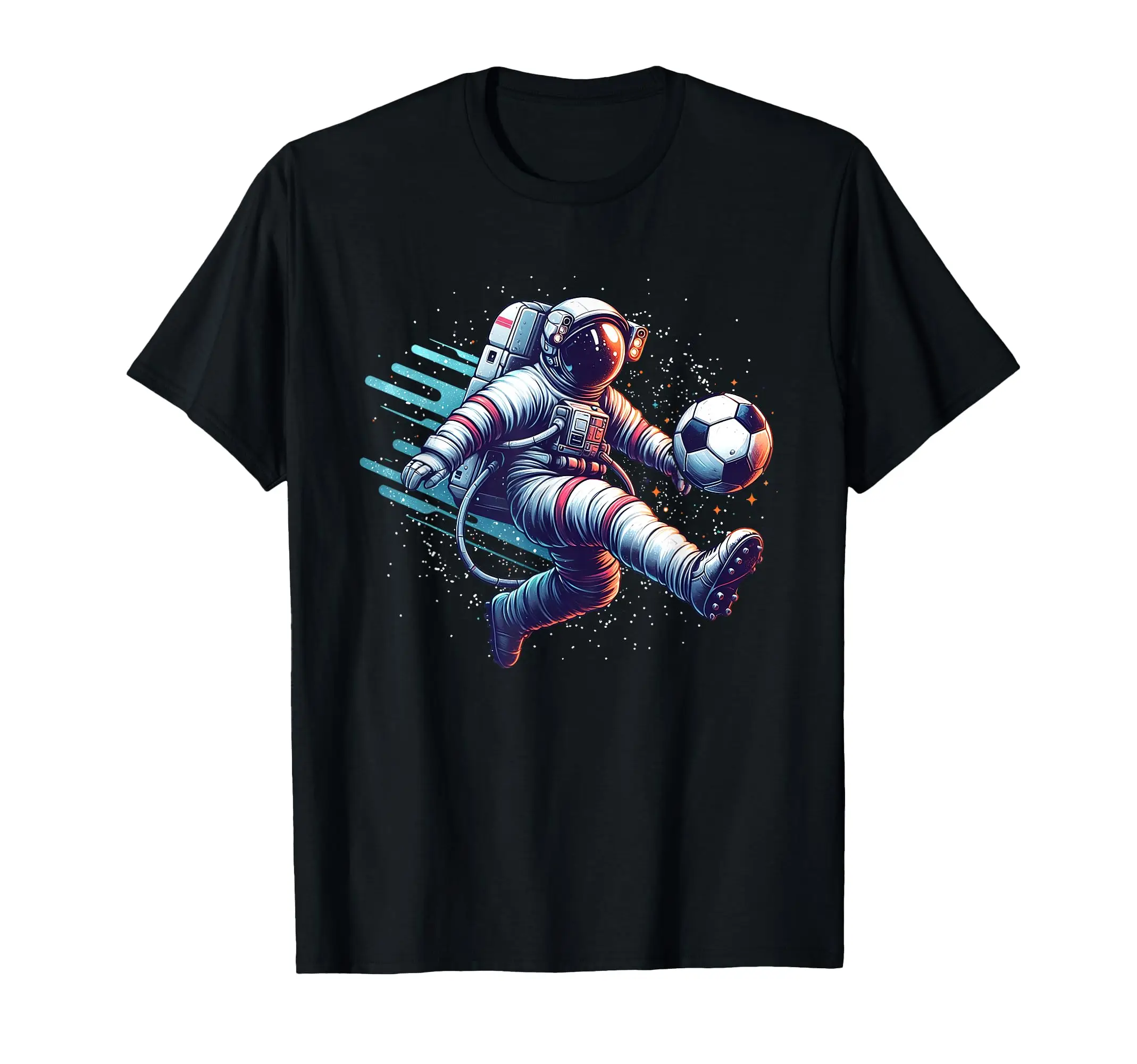 

Astronaut Playing Soccer in Space T-Shirt