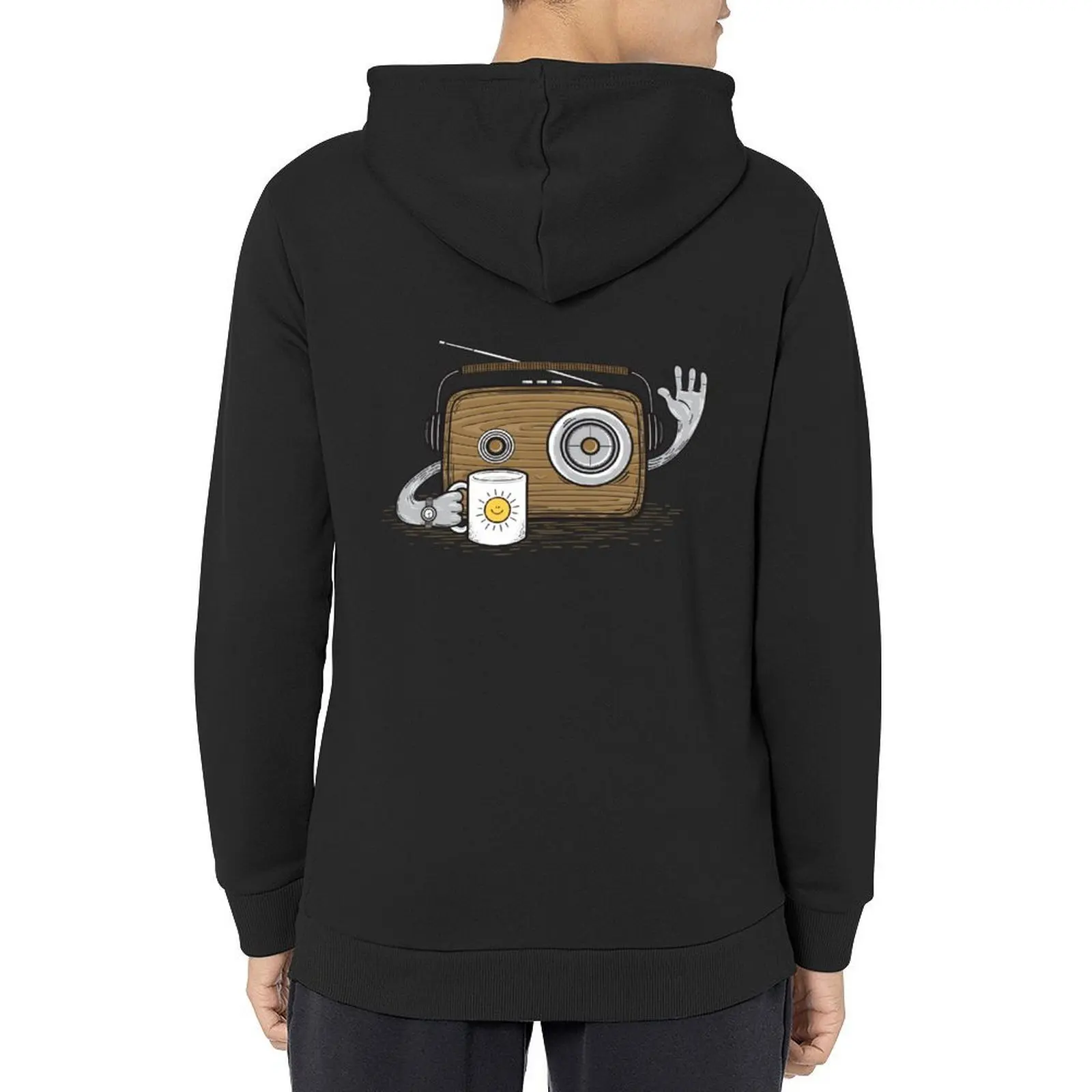 

Radio Waves Good Morning Hoodie korean autumn clothes men's coat men's winter sweater men clothes new in hoodies & sweatshirts