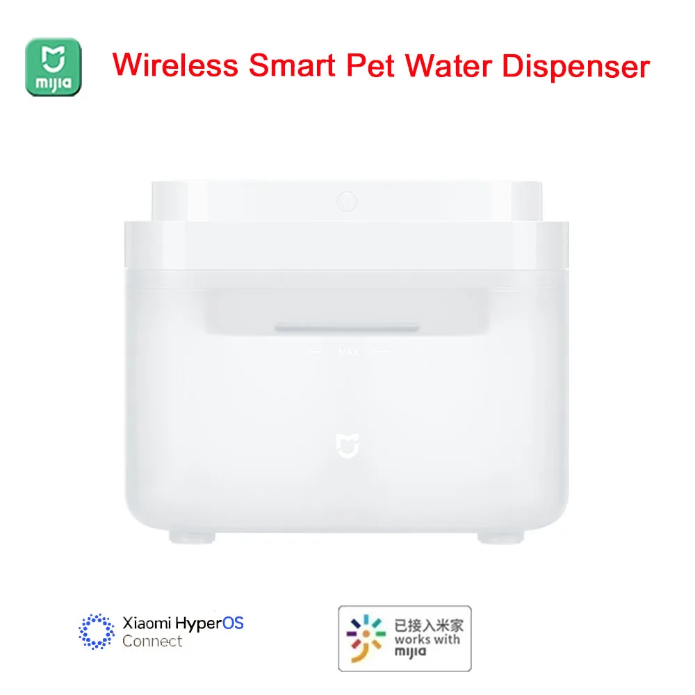 New Mijia Wireless Smart Pet Water Drinking Dispenser Fountain Dog Cat Automatic Pet Mute Drink Feeder Bowl Works with Mijia APP