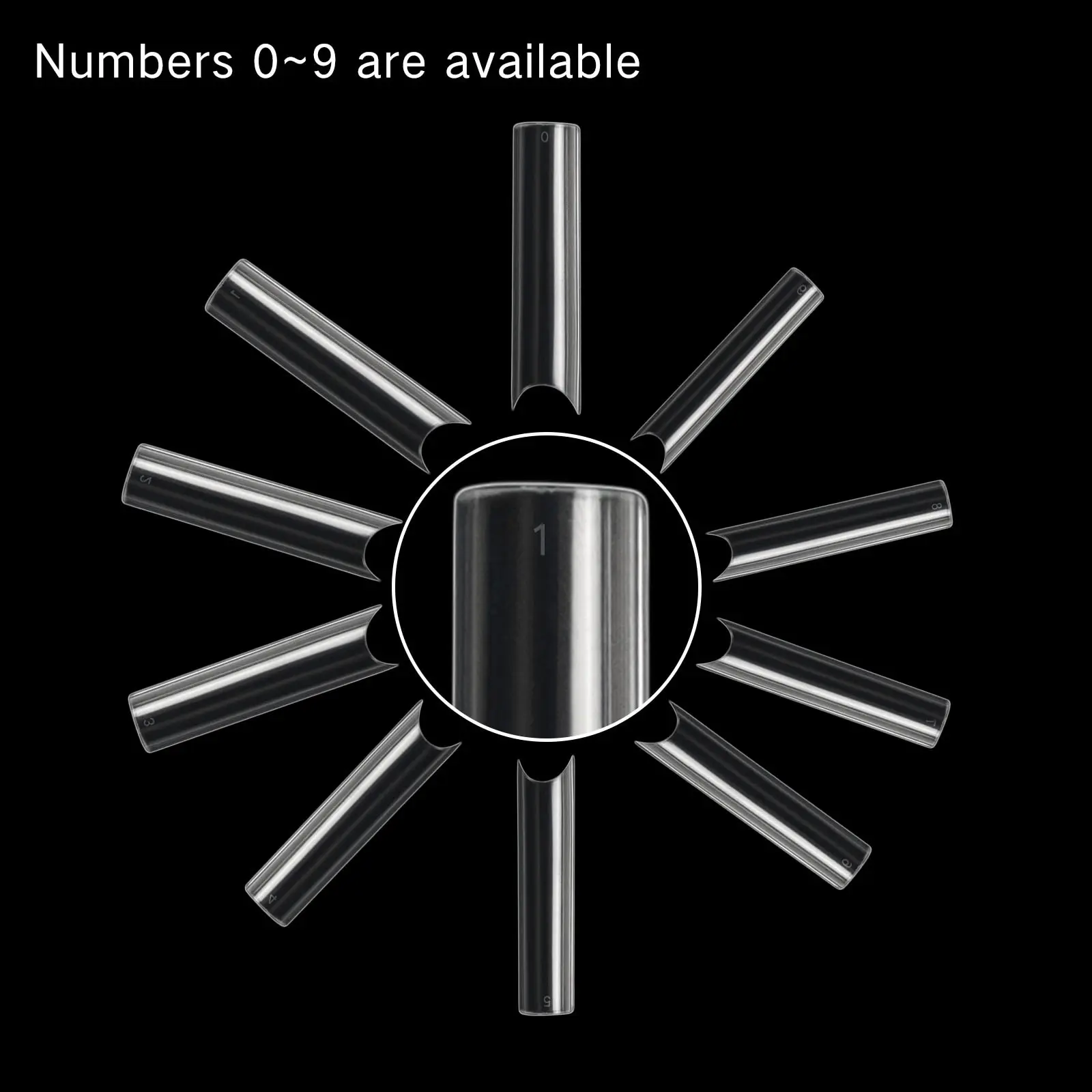 100pcs/Box XXL Extra Straight Nail Tips Long Square Coffin False Nails C Curved ABS Fake Nails Manicure Salon Nail Art Tools image 5
