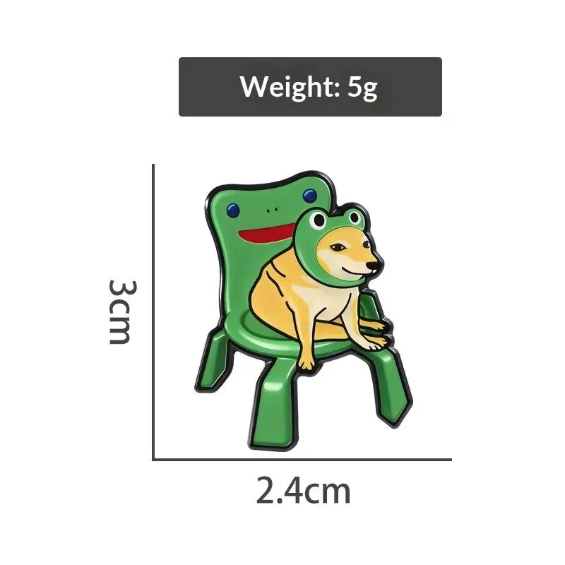 Novelty Funny Cartoon Dog Badge High Quality Enamel Lapel Pin for Denim Jacket Bag DIY Jewelry Gift