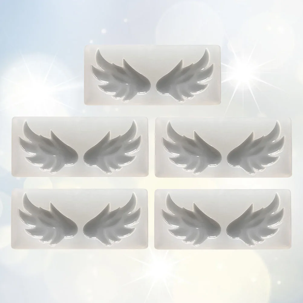 

5 Pcs Wing Silicone Casting Molds for DIY Jewelry Making Molds Jewelry Making Pendants Earrings Necklaces Gifts