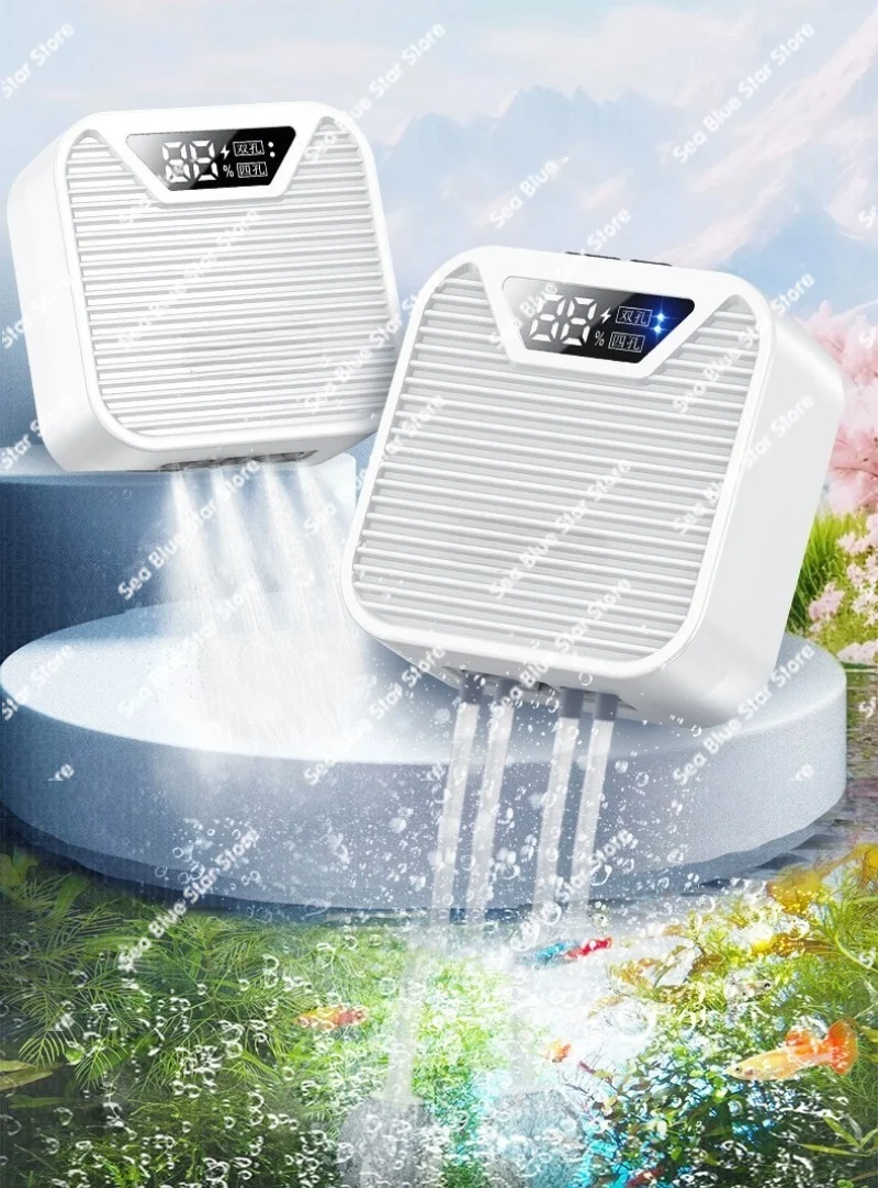 Cross-border fish tank oxygen pump Ultra-quiet small charging model Household outdoor fishing fish oxygen pump