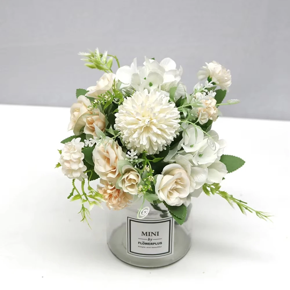 

Artificial Flowers Bridal Holding Roses Bouquet Wedding Wreath Plants Vases Home Room Yard Garden Decor Accessories Scrapbooking