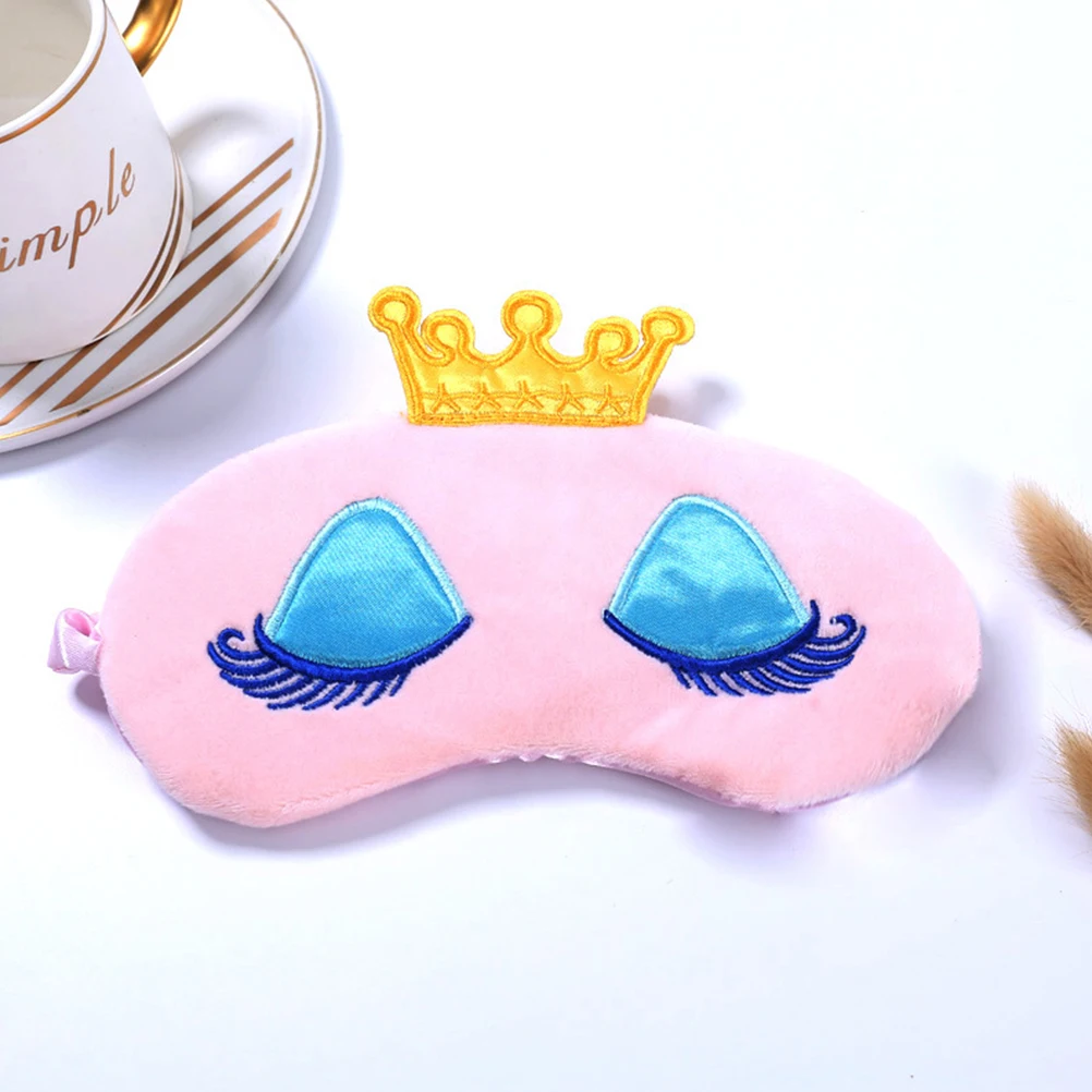 

2 pcs Cartoon Long Eyelash Blindfold Tiara for Cartoon Eye Mask Kids Child Sleep Children Eye Mask Aid Travel Home Use