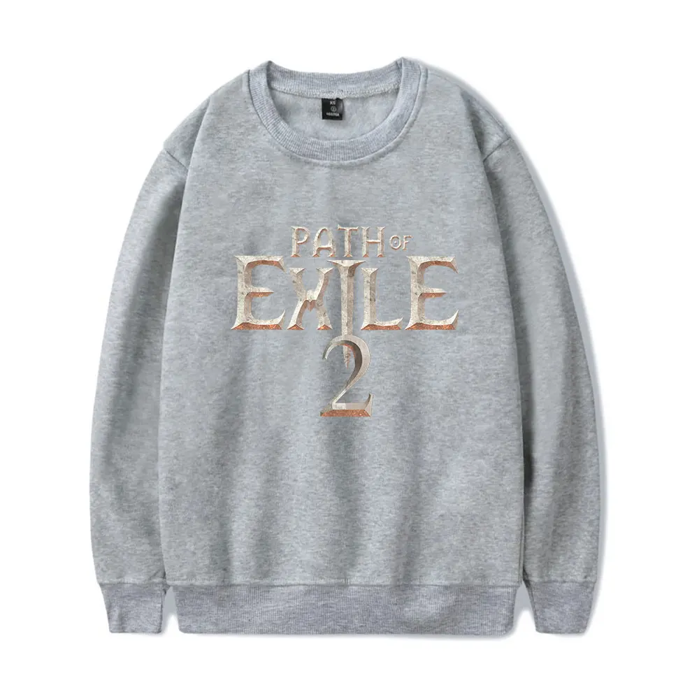 Path Of Exile 2 Merch Crewneck เสื้อคอสเพลย์ผู้หญิงผู้ชายแฟชั่นแขนยาวเสื้อยืด