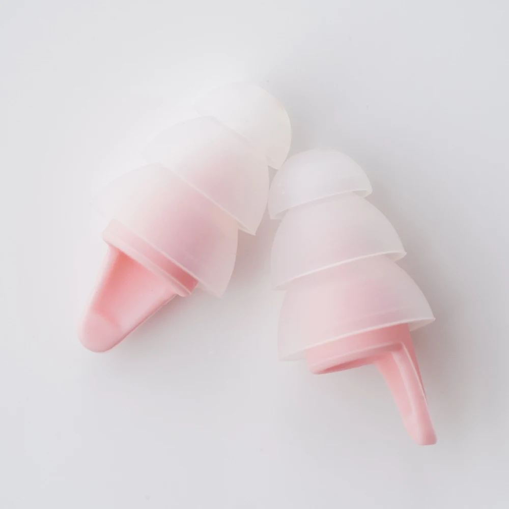 3-Layer Ear Plugs Silicone Earplugs Skin Friendly Waterproof Ear Guards Anti Lost Design For Shower Siesta Workshop Offic