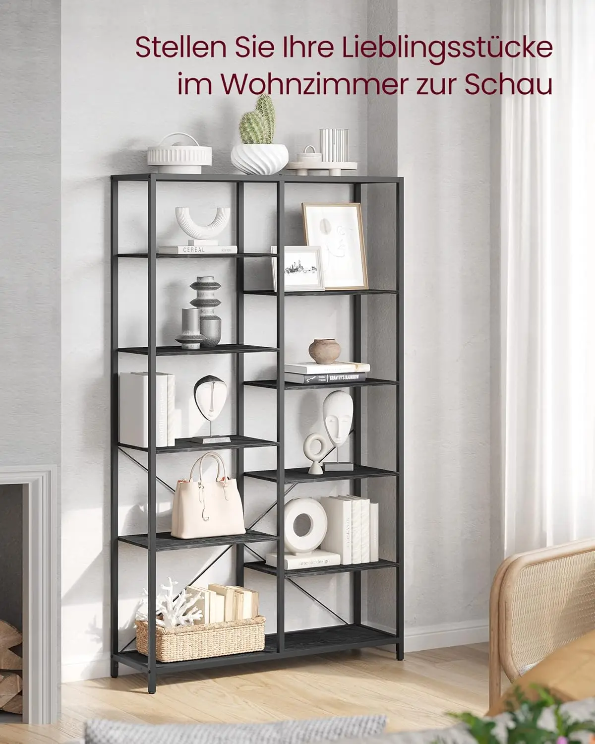 VASAGLE Stand Rack, Bookshelf