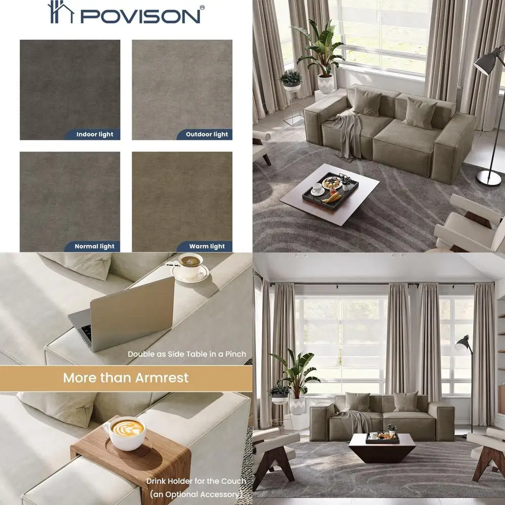 

Большой велюровый секционный диван 83 дюйма для гостиной, комплект из двухместного дивана с глубоким сиденьем, плюшевый диван-облако на 2 места, идеально подходит для дома