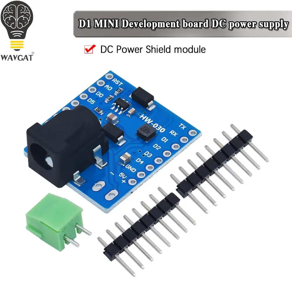 DC Power Shield V1.1.0 for wemos D1 mini development board DC power supply screen module