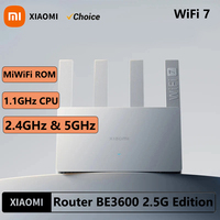 Xiaomi BE3600 2.5G WiFi7 Router Dual Band 574Mbps 3600Mbps 4 Gigabit Ports MU MIMO Beamforming High Speed 2.5G WAN LAN Stable