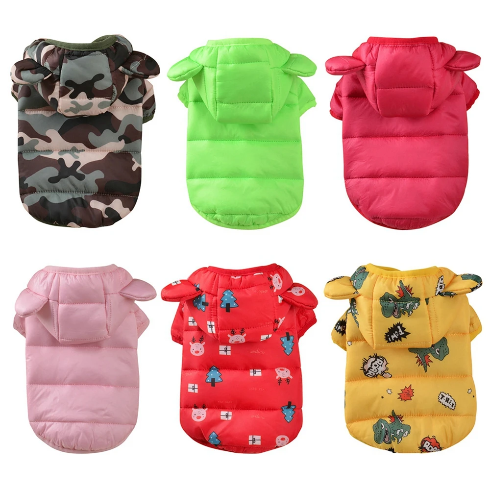 Autumn Winter Pet Clothes For Small Medium Dog Dog Hoodie Coat Puppy Thick Warm Jacket Chihuahua French Bulldog Clothes