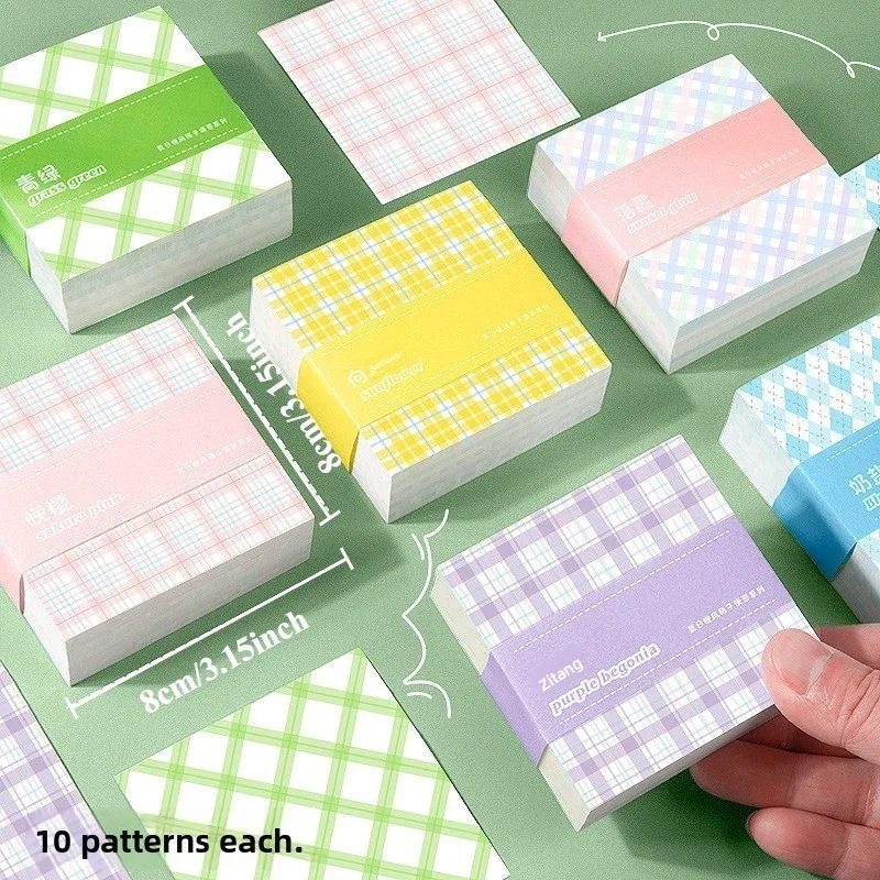 El regalo de Navidad perfecto: blocs de notas coloridos y sin adhesivo para notas Bloc de notas con cuadrícula colorida: sin adhesivo