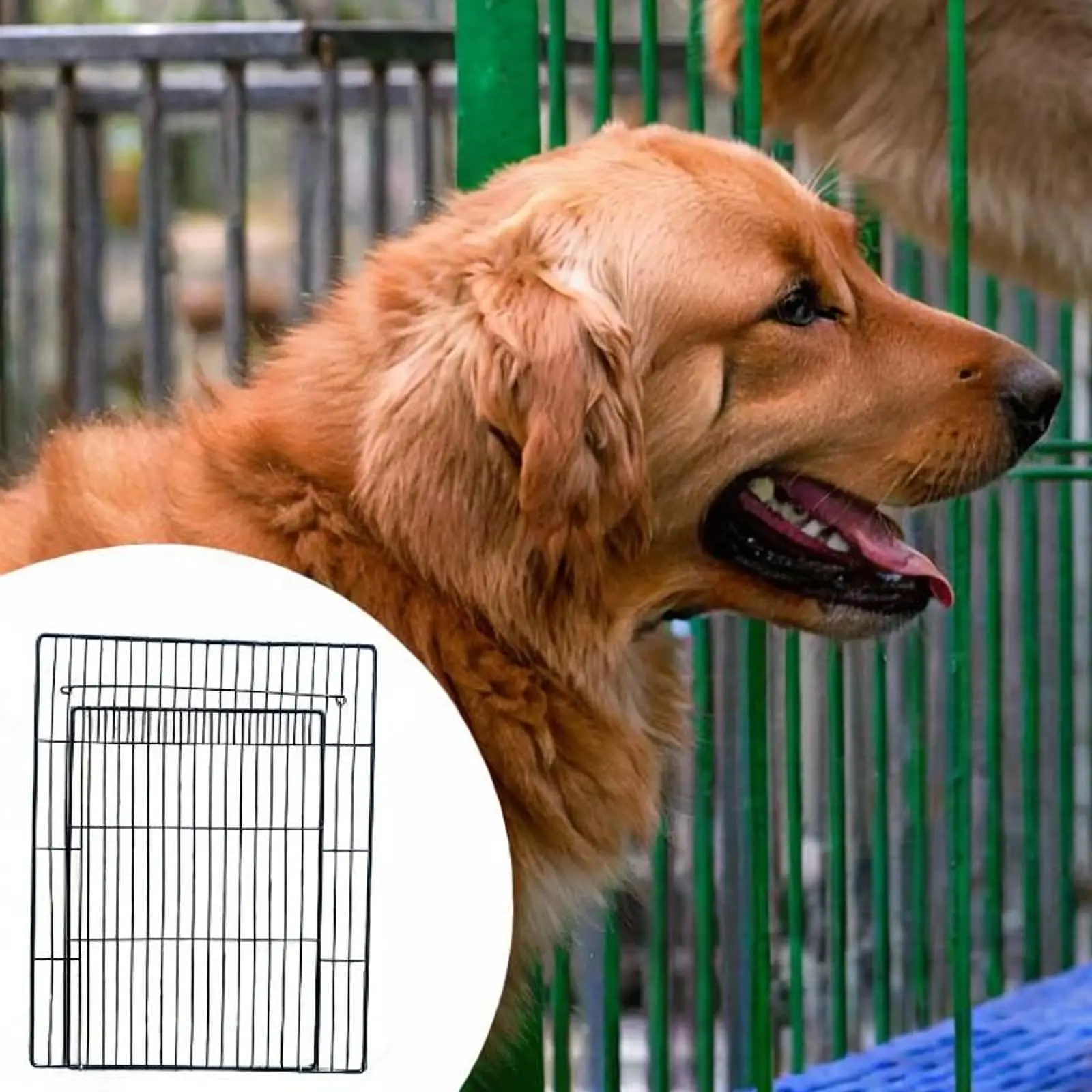 Corral para perros, gatos, hámsteres y conejos de alambre hierro interior - imagen 4