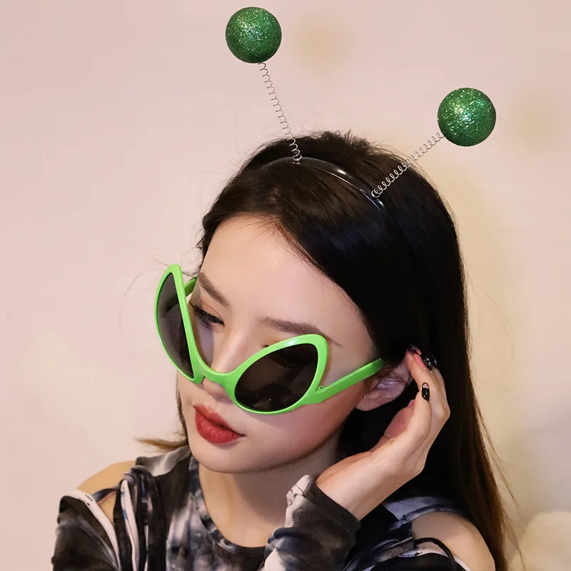 Funny Glasses Alien Glasses Party  Rainbow Lenses ET Sunglasses Holiday Dance Aliens Alternative Shapes Party Party Decoration