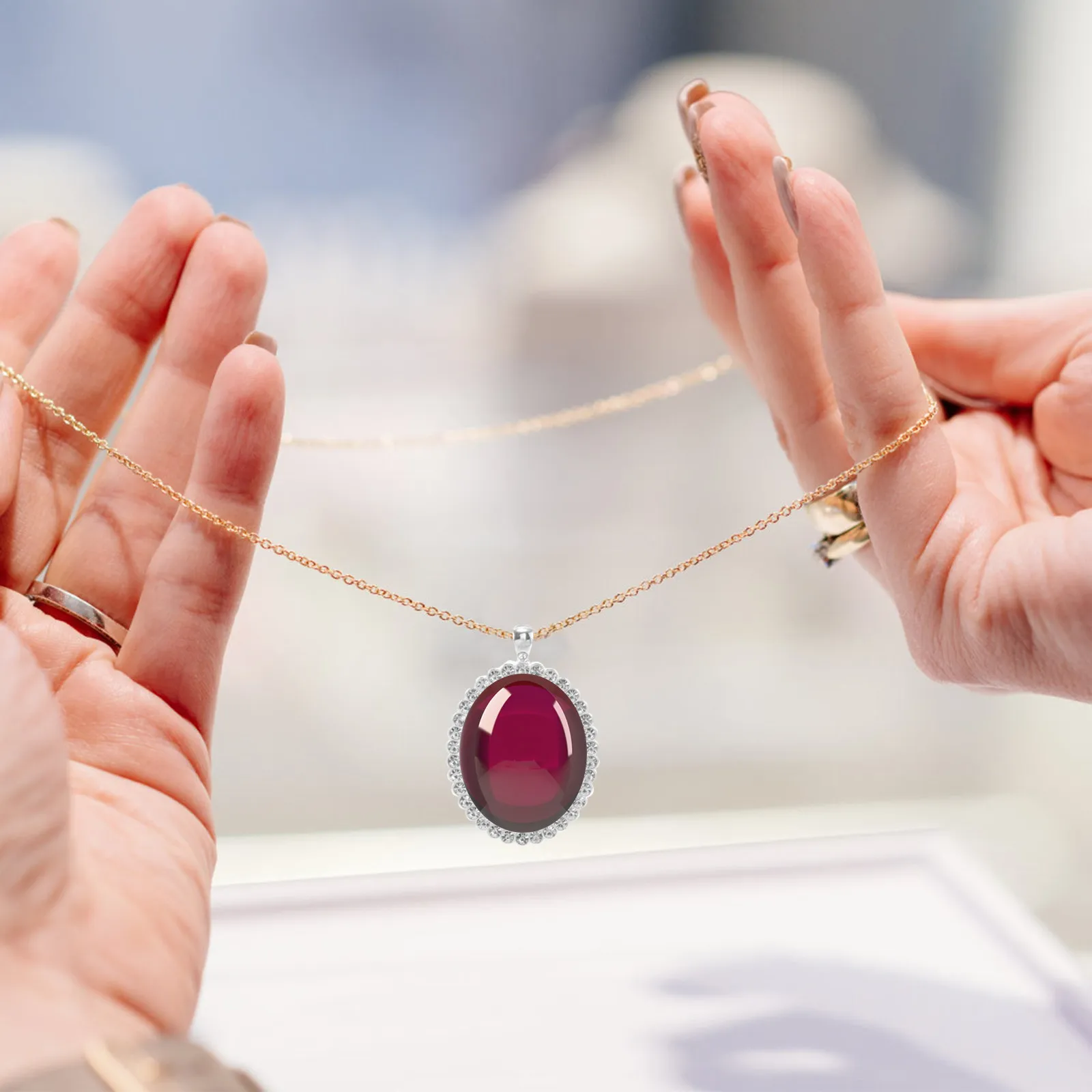 

5pcs Drill Pendant Base Bezel Trays For Necklace Diy Jewelry Making Oval Shape Alloy Craft Accessory Smooth Safe