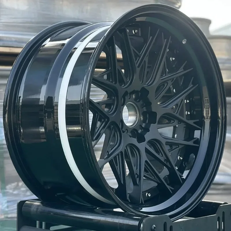 

Wheels 6061-T6 Aluminium Alloy Wheel Rim Customized 3 Pieces Deep Disc Sports Wheels 5x114.3 5x112 5x130 Passenger Car Wheels