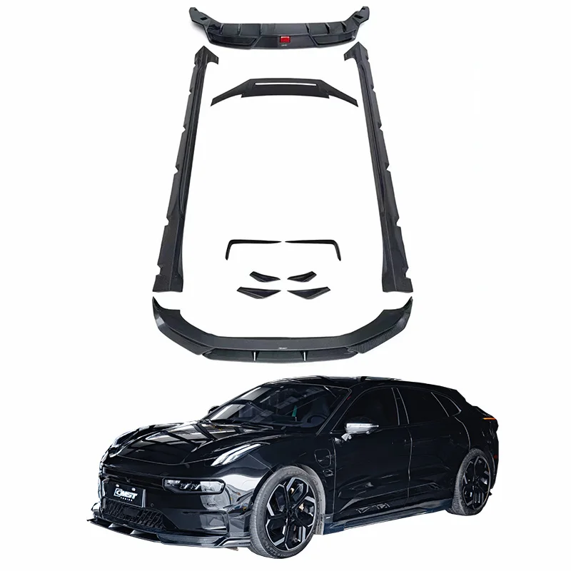 Carbon Fiber Body Kit For ZEEKR 001 2021-23 Upgrade CMST Starter Style Front Lip Tuyere Side Skirts Rear Diffuser Spoiler