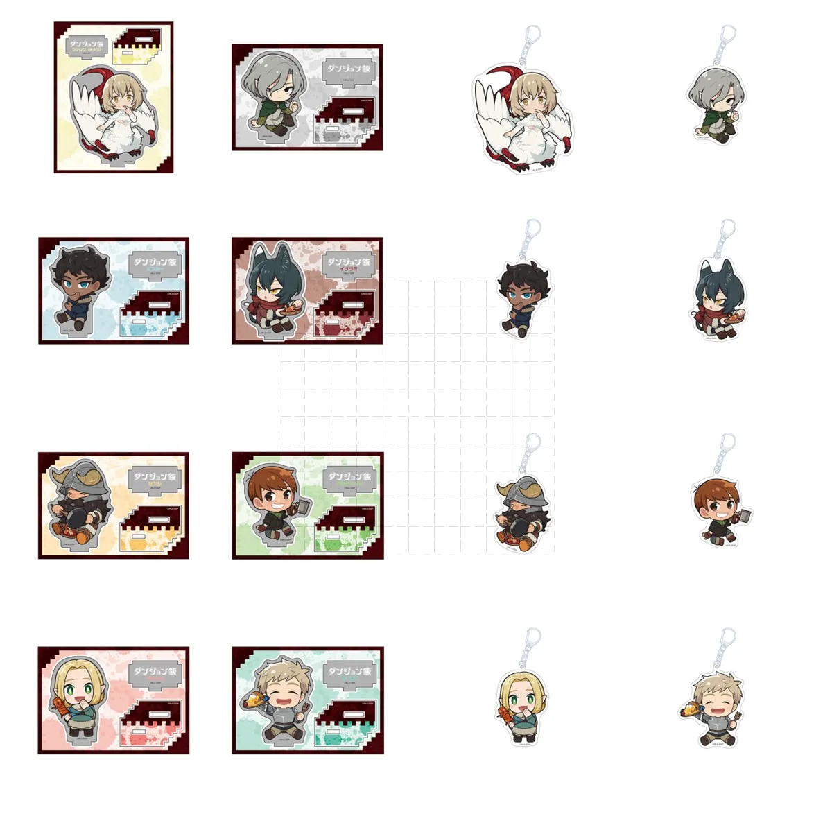 

Game Chilchack Chilchuck Senshi Laius Marushiru Marsilla Marcille Acrylic Stand Figure Doll Anime Keychain Cosplay Toy Gift