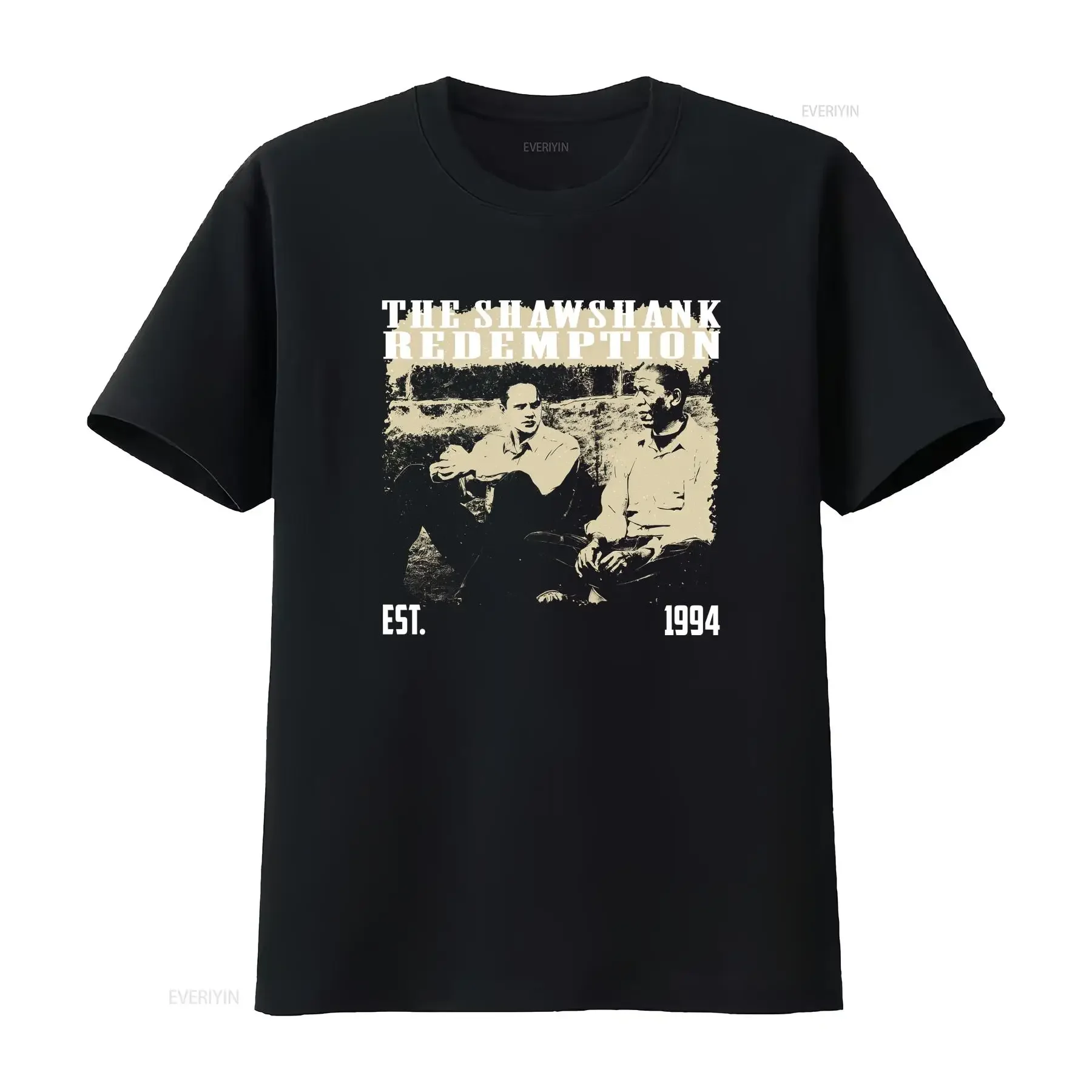 T-shirt vintage The Shawshank Redemption, sweat-shirt vintage délavé, vêtements décontractés de créateur, streetwear élégant et tendance