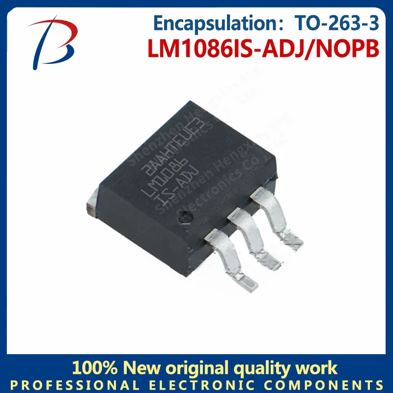 5ชิ้นแพคเกจ LM1086IS-ADJ/NOPB TO-263-1.5A เอาต์พุตที่สามารถปรับเรกูเลเตอร์วัดแรงดันได้