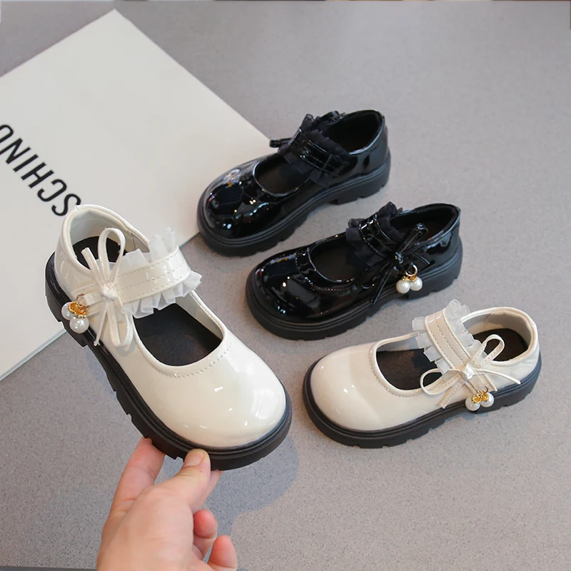 

Mary Jane JK Girls Leather Shoes Children Round Toe Thick Bottom British Spring Autumn New Retro Cool Sweet Single Shoe
